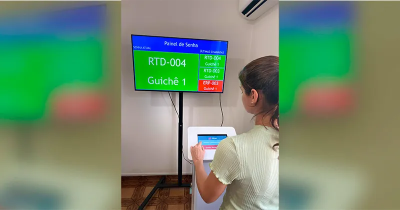 Gerenciador de Filas com Totem e painel de senha